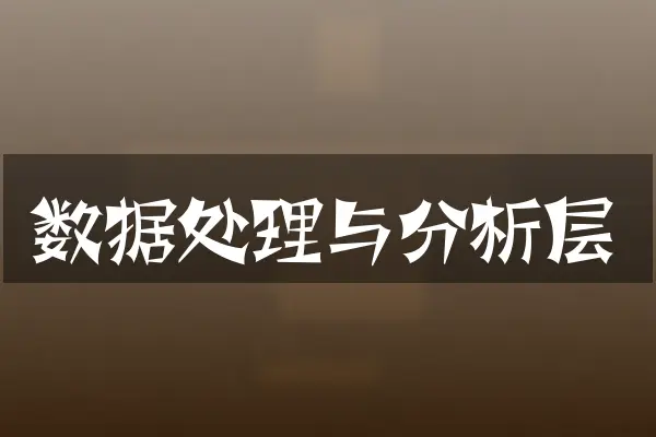 数据处理与分析层