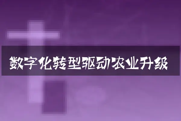 数字化转型驱动农业升级