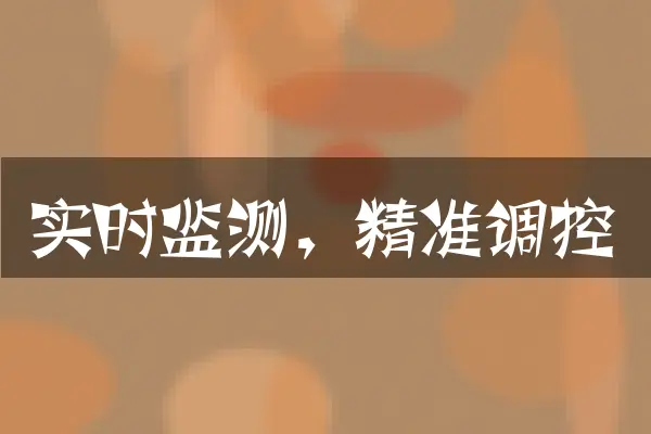 实时监测，精准调控